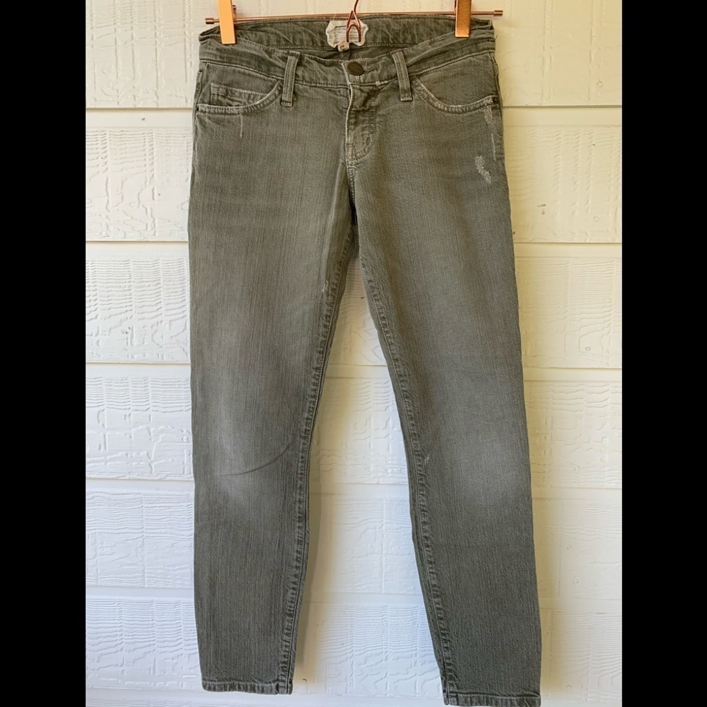 Current/Elliott the crop skinny in overcast olive
